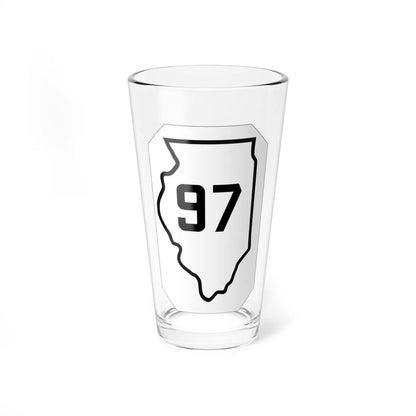 Illinois 97 1926 (Illinois) (Road Sign) Pint Glss 16oz 16oz - Go Mug Yourself