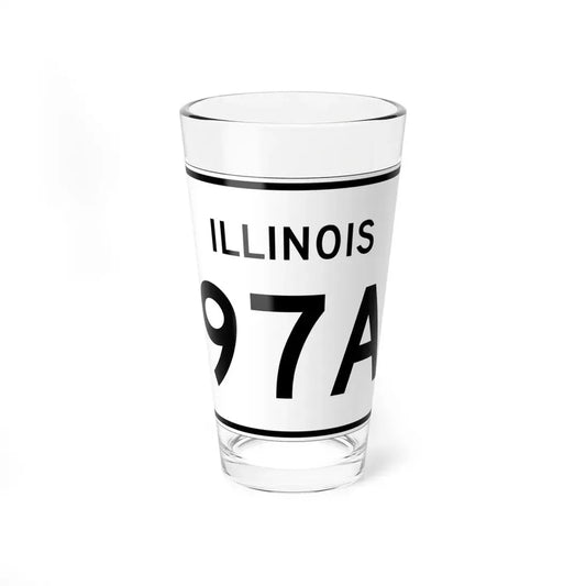 Illinois 97A (Illinois) (Road Sign) Pint Glss 16oz 16oz - Go Mug Yourself