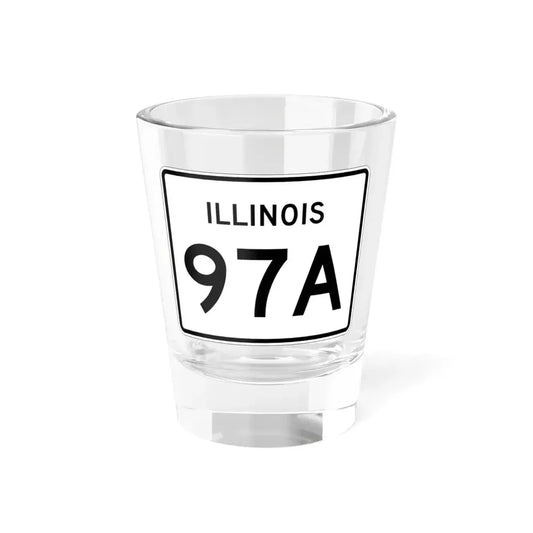 Illinois 97A (Illinois) (Road Sign) Shot Glass 1.5oz 1.5oz - Go Mug Yourself