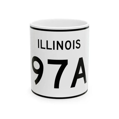 Illinois 97A (Illinois) (Road Sign) White Coffee Mug 11oz - Go Mug Yourself