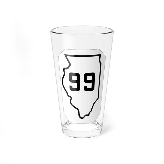 Illinois 99 1926 (Illinois) (Road Sign) Pint Glass 16oz 16oz - Go Mug Yourself