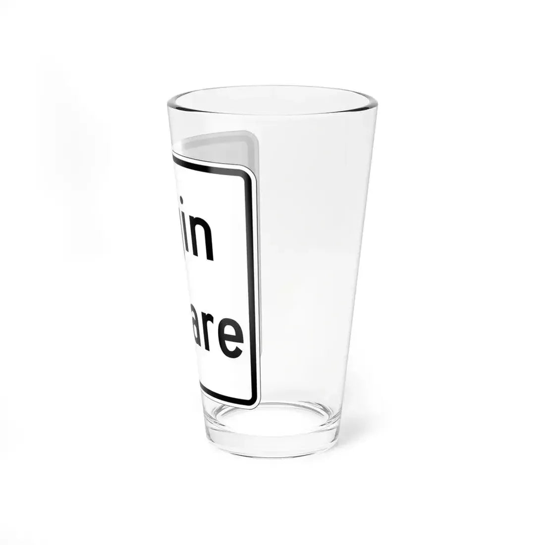 Illinois ElginOHare Expressway (Illinois) (Road Sign) Pint Glass 16oz - Go Mug Yourself