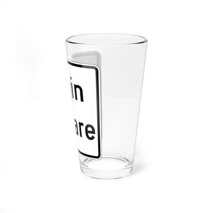 Illinois ElginOHare Expressway (Illinois) (Road Sign) Pint Glass 16oz - Go Mug Yourself