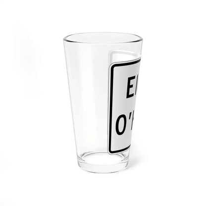 Illinois ElginOHare Expressway (Illinois) (Road Sign) Pint Glss 16oz - Go Mug Yourself
