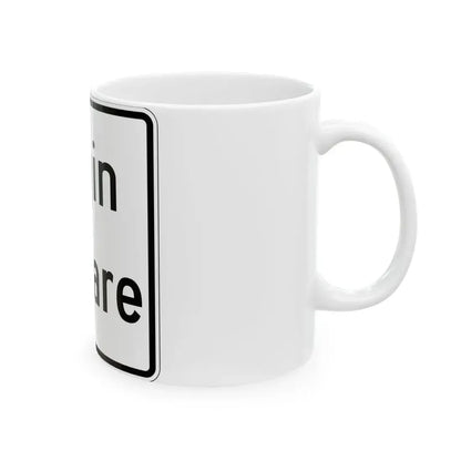 Illinois ElginOHare Expressway (Illinois) (Road Sign) White Coffee Mug - Go Mug Yourself