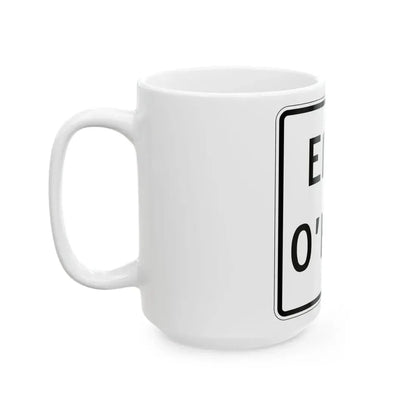Illinois ElginOHare Expressway (Illinois) (Road Sign) White Coffee Mug - Go Mug Yourself