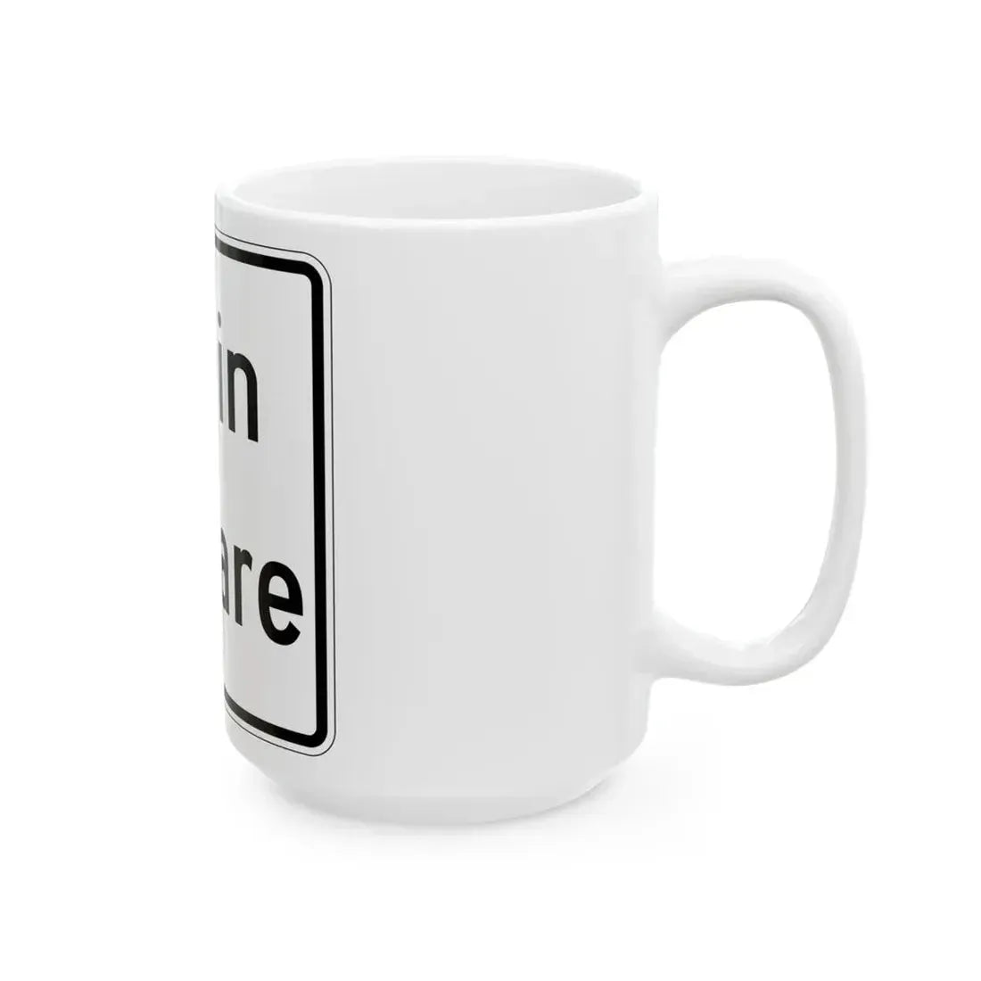 Illinois ElginOHare Expressway (Illinois) (Road Sign) White Coffee Mug - Go Mug Yourself