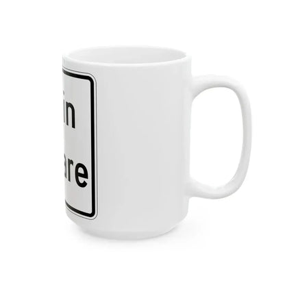 Illinois ElginOHare Expressway (Illinois) (Road Sign) White Coffee Mug - Go Mug Yourself