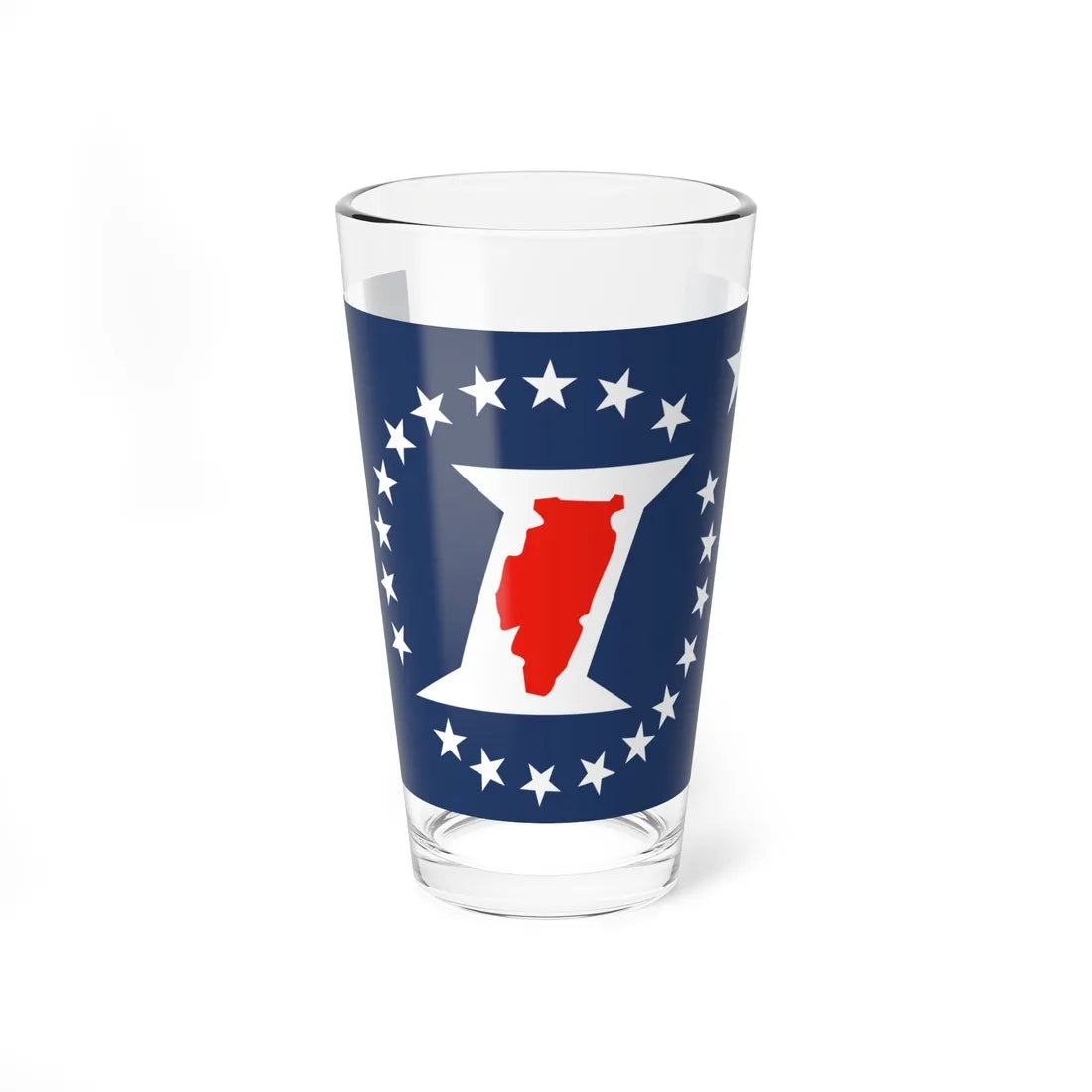 Illinois Sesquicentennial Flag (United States) Pint Glass 16oz 16oz - Go Mug Yourself