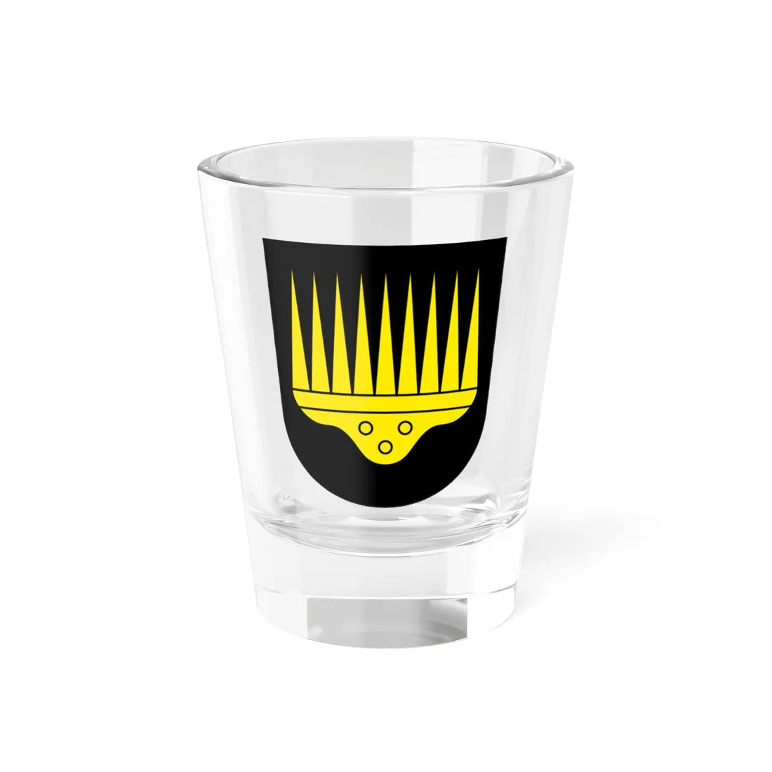 IllnauEffretikon-Kemleten-blazon (Switzerland) (Coat of Arms) Shot Glass 1.5oz 1.5oz - Go Mug Yourself