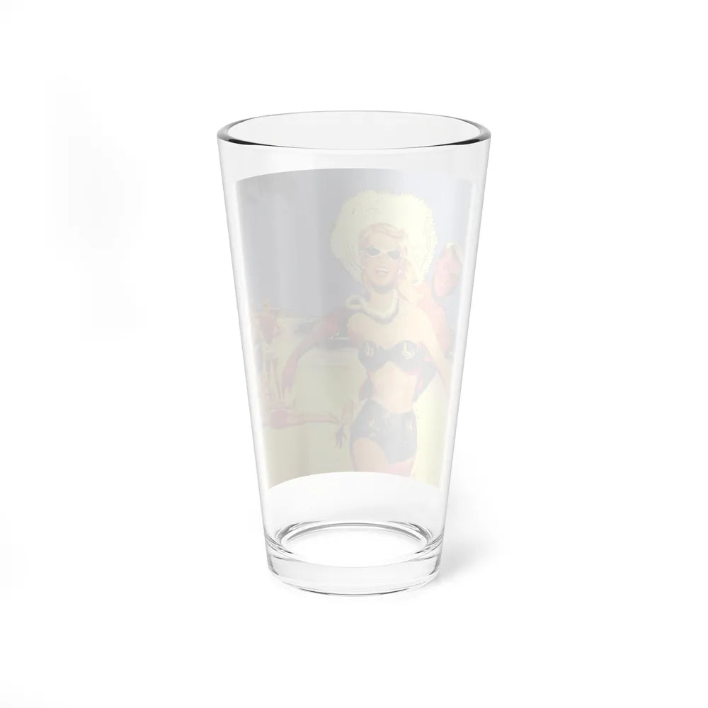 Illustration by Aubrey Rix 3 - Pint Glass 16oz-Go Mug Yourself