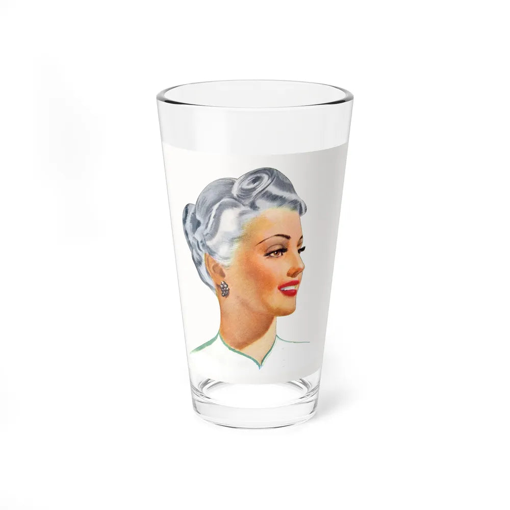 Illustration by Harrie Wood, 1941 (Looks like Jennifer Lawrence) - Pint Glass 16oz-16oz-Go Mug Yourself