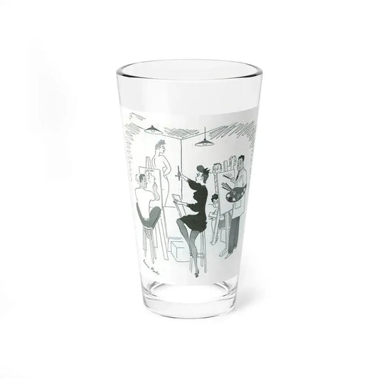 Illustration by Lena Rue, 1947 - Pint Glass 16oz 16oz - Go Mug Yourself