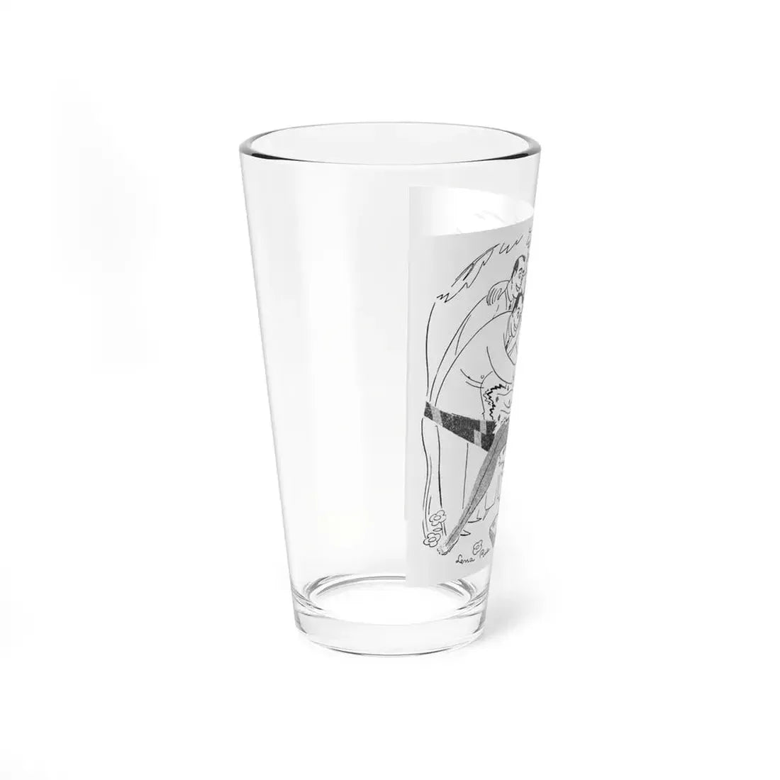 Illustration by Lena Rue, 1950s - Pint Glass 16oz - Go Mug Yourself