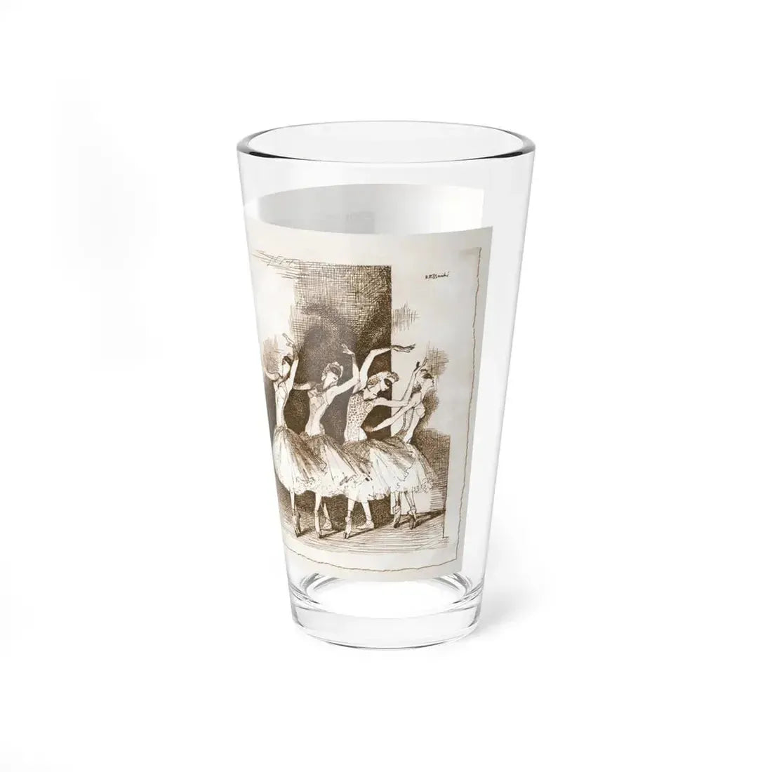 Illustration by Rene Bouche, 1942 - Pint Glass 16oz - Go Mug Yourself