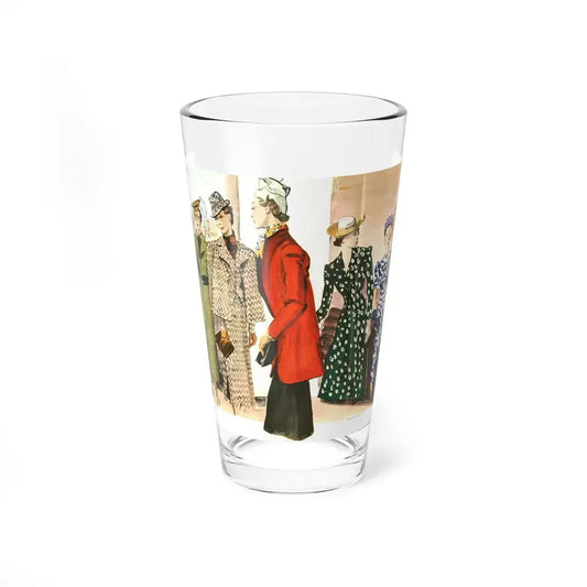 Illustration by Rene Bouet-Willaumez, 1938 - Pint Glass 16oz 16oz - Go Mug Yourself
