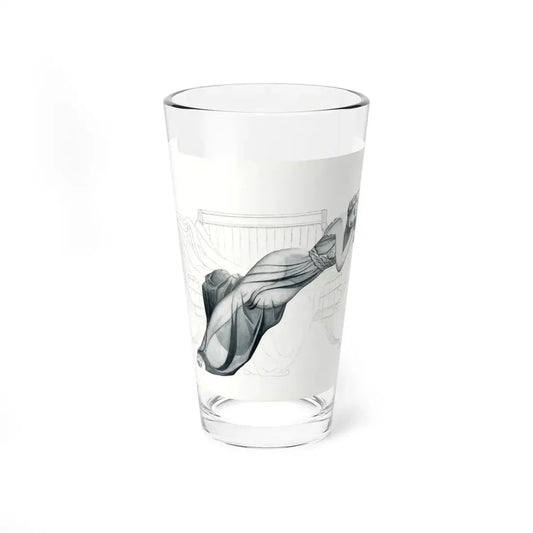 Illustration for a Prom Program - Pint Glass 16oz 16oz - Go Mug Yourself