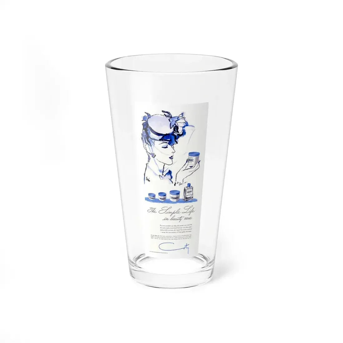 Illustration for Coty, 1943 - Pint Glass 16oz 16oz - Go Mug Yourself