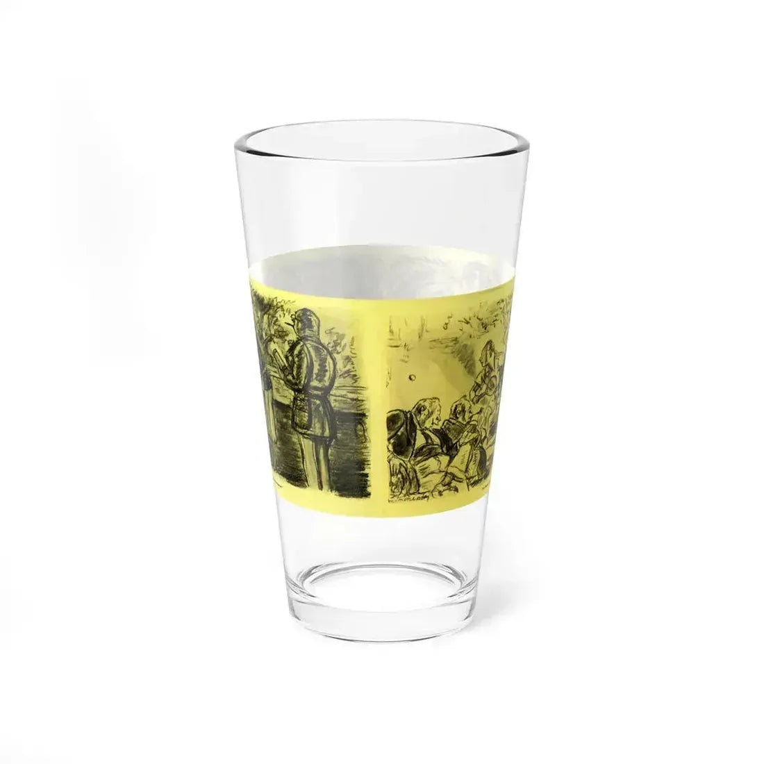 Illustration for the 1937 magazine fiction Summer Moonshine - Pint Glass 16oz - Go Mug Yourself