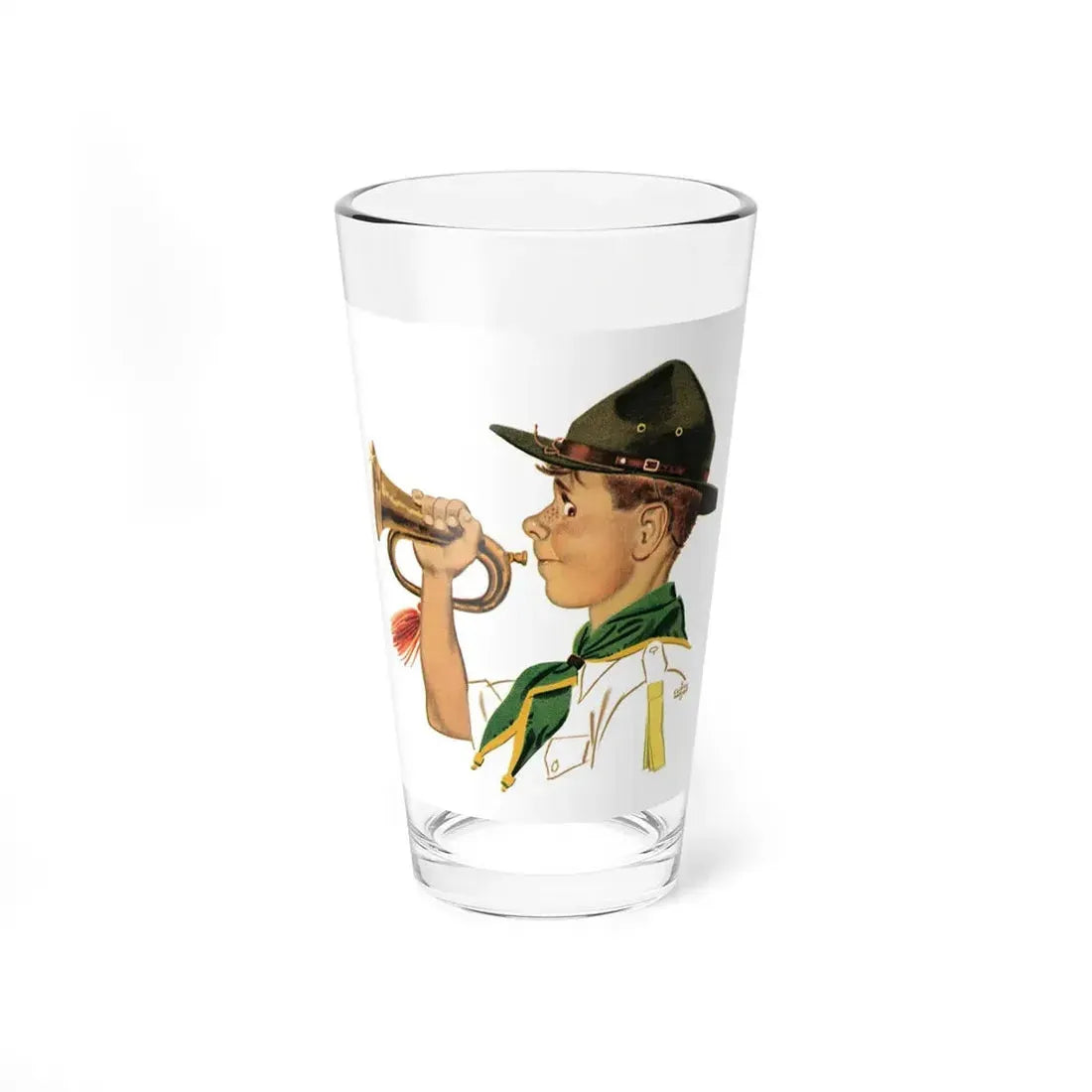 Illustration from a 1954 Spangles advertisement - Pint Glass 16oz 16oz - Go Mug Yourself