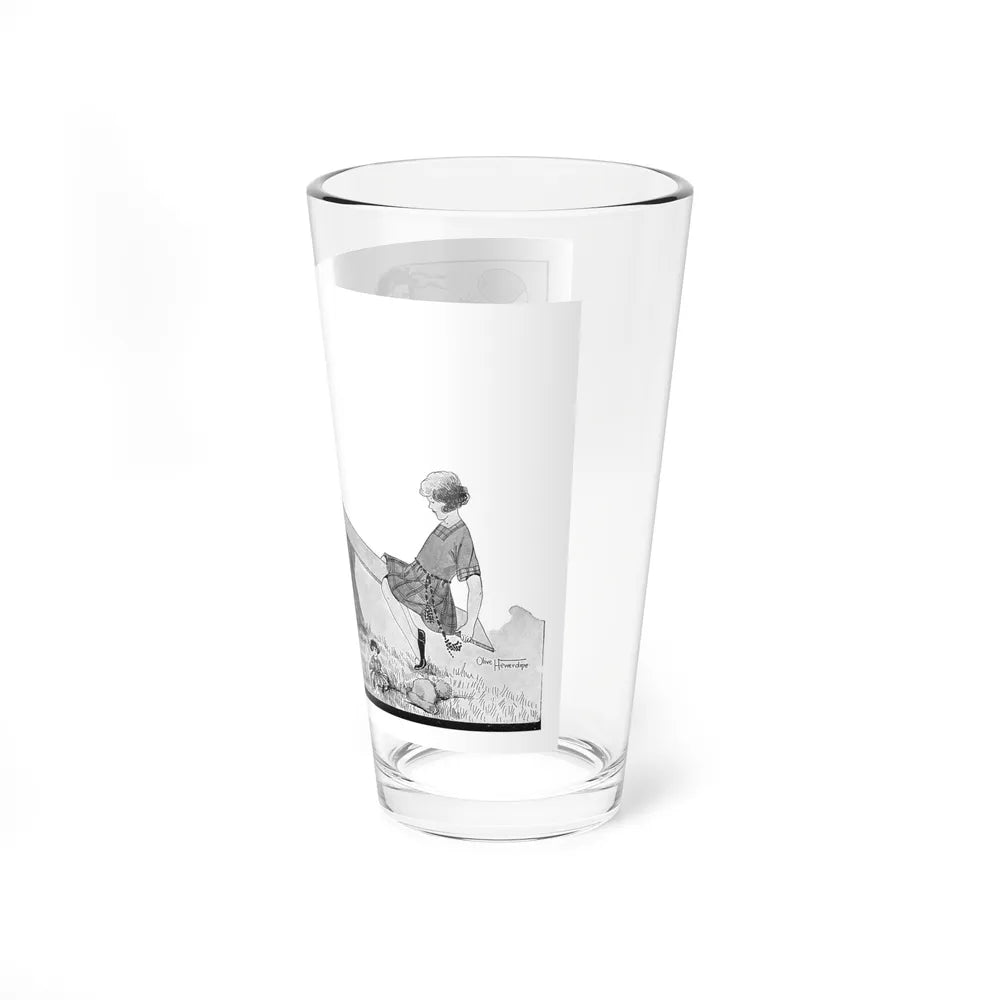 Illustration From The Sketch magazine, 1922 - Pint Glass 16oz-Go Mug Yourself