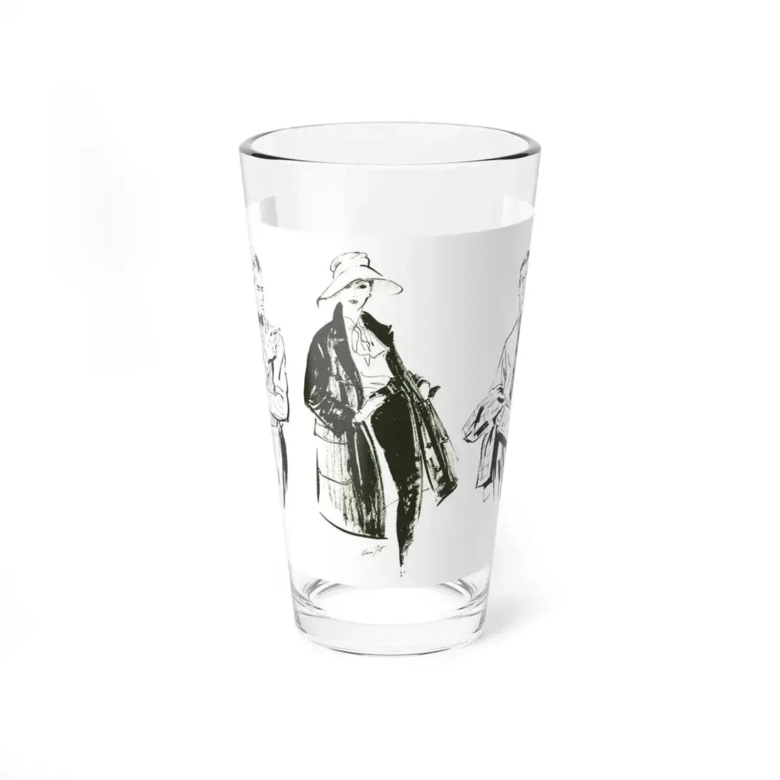 Illustrations, 1957 - Pint Glass 16oz 16oz - Go Mug Yourself