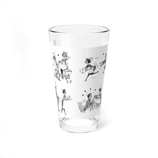 Illustrations, 1957_1 - Pint Glass 16oz 16oz - Go Mug Yourself