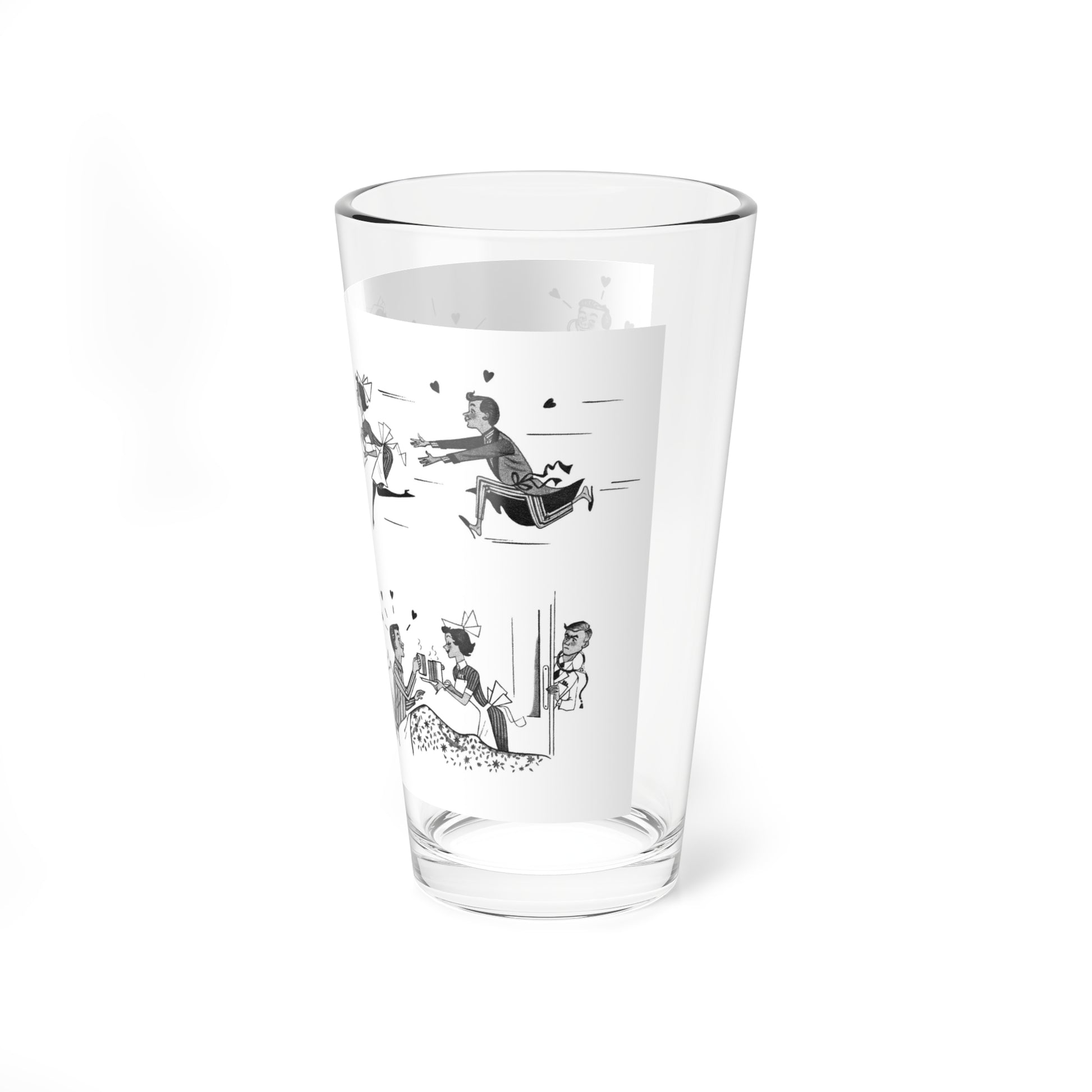 Illustrations, 1957_1 - Pint Glass 16oz-Go Mug Yourself