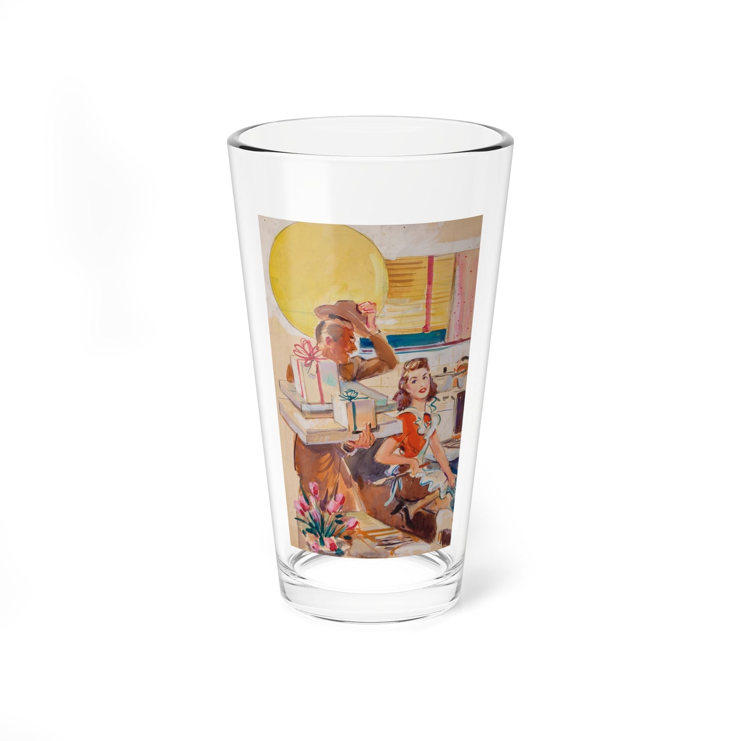 Illustrations (4) - Pint Glass 16oz-16oz-Go Mug Yourself