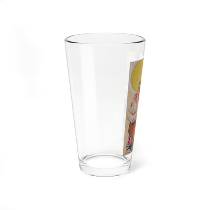 Illustrations (4) - Pint Glass 16oz-Go Mug Yourself