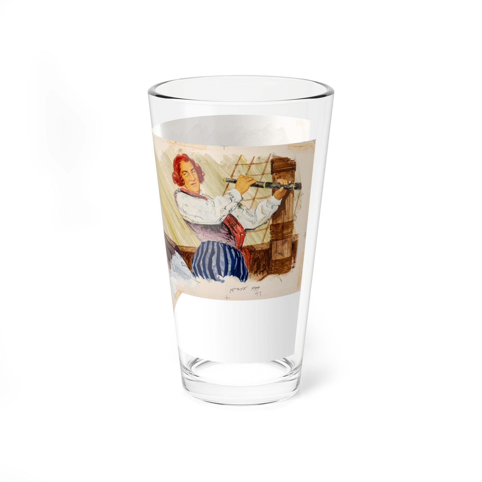 Illustrations (7) - Pint Glass 16oz-Go Mug Yourself