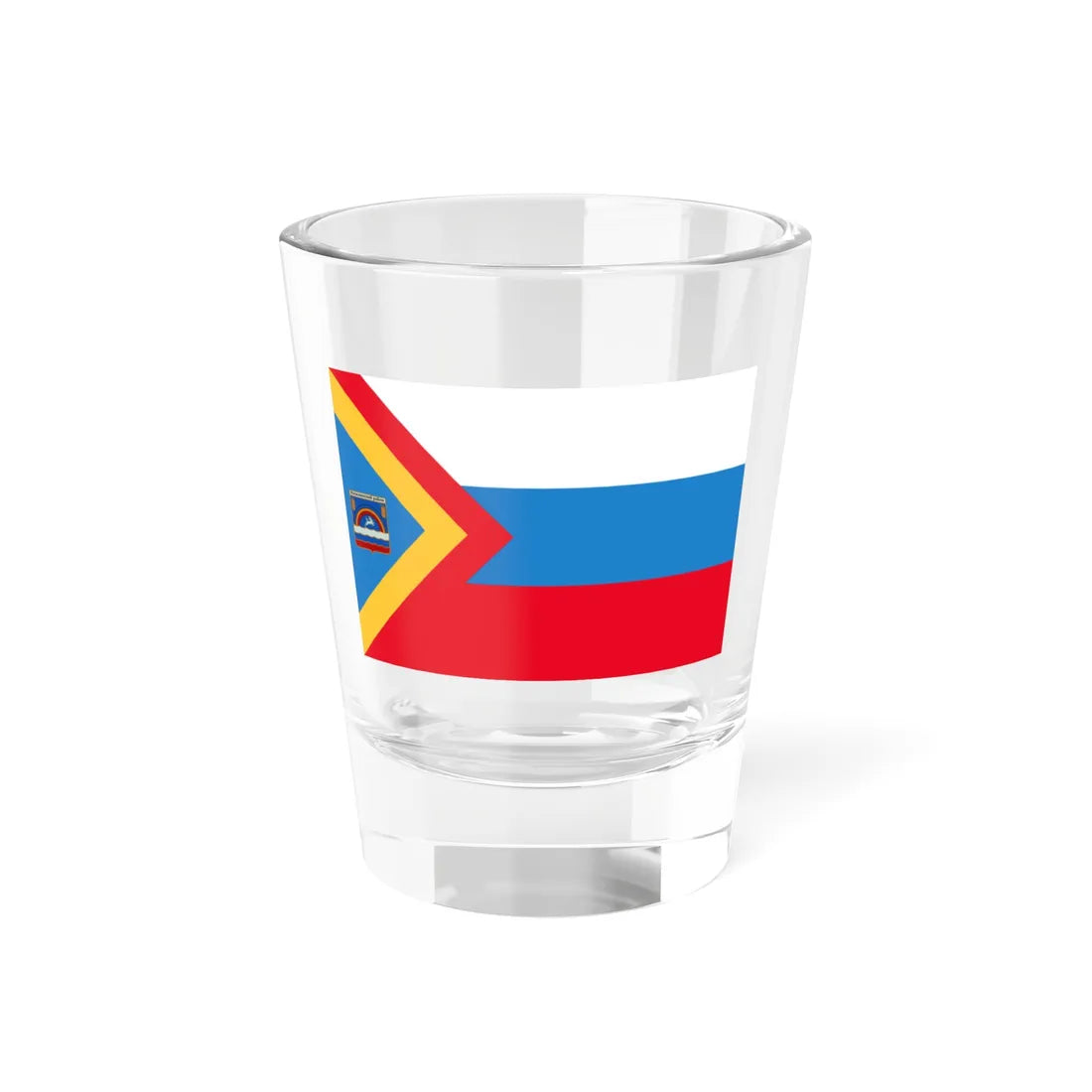 Ilovlinskiy Rayon flag (Russia) Shot Glass 1.5oz 1.5oz - Go Mug Yourself