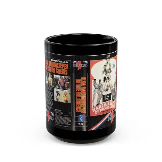 ILSA HAREM KEEPER OF THE OIL SHEIKS (VHS COVER) - Black Coffee Mug 15oz - Go Mug Yourself