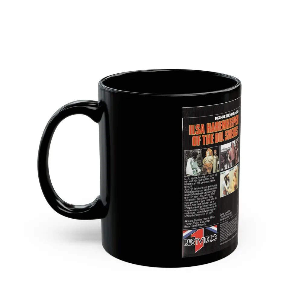 ILSA HAREM KEEPER OF THE OIL SHEIKS (VHS COVER) - Black Coffee Mug - Go Mug Yourself