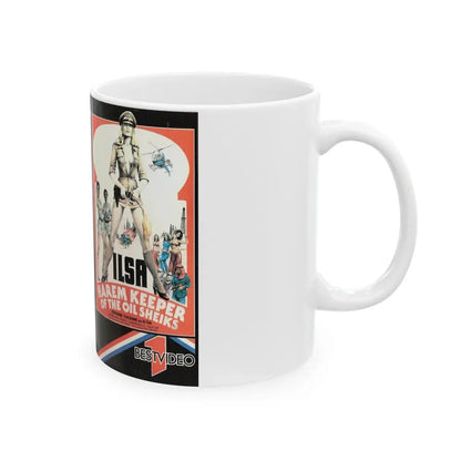 ILSA HAREM KEEPER OF THE OIL SHEIKS (VHS COVER) - White Coffee Mug - Go Mug Yourself