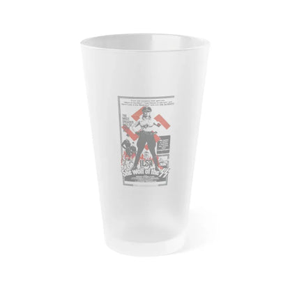 ILSA SHE-WOLF OF THE SS 1975 Movie Poster - Frosted Pint Glass 16oz 16oz Frosted - Go Mug Yourself