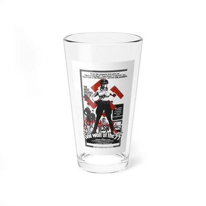 ILSA SHE-WOLF OF THE SS 1975 Movie Poster - Pint Glass 16oz-16oz-Go Mug Yourself