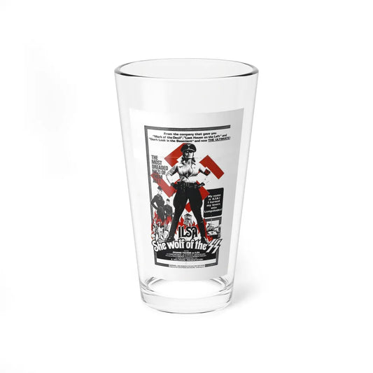 ILSA SHE-WOLF OF THE SS 1975 Movie Poster - Pint Glass 16oz-16oz-Go Mug Yourself