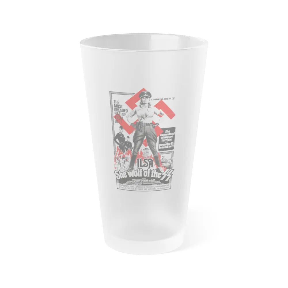 ILSA SHE-WOLF OF THE SS (2) 1975 Movie Poster - Frosted Pint Glass 16oz-16oz-Frosted-Go Mug Yourself