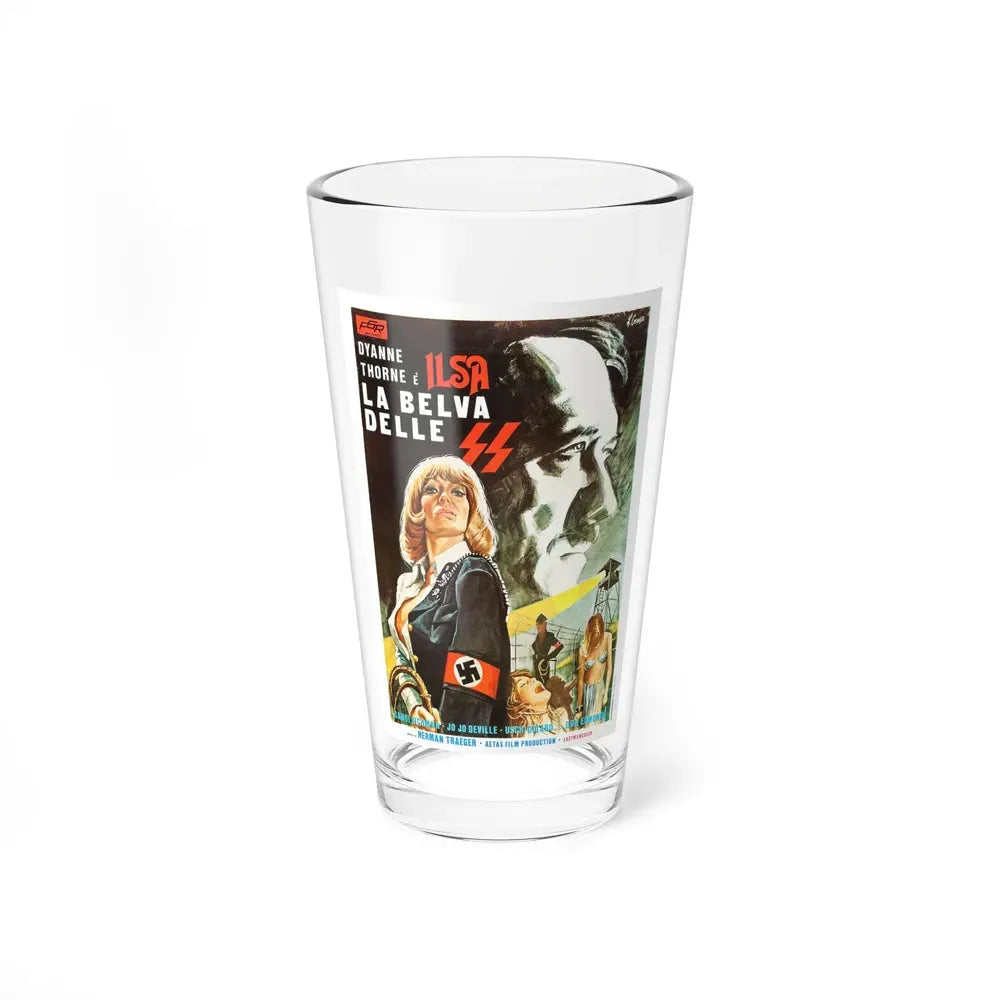 ILSA SHE-WOLF OF THE SS (FOREIGN) 1975 Movie Poster - Pint Glass 16oz 16oz - Go Mug Yourself