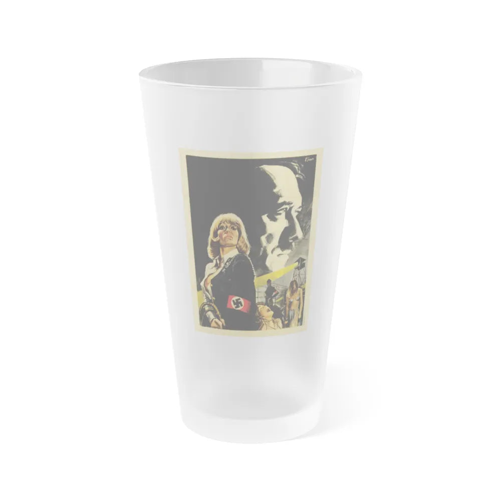 ILSA SHE-WOLF OF THE SS (FOREIGN) 2 1975 Movie Poster - Frosted Pint Glass 16oz-16oz-Frosted-Go Mug Yourself