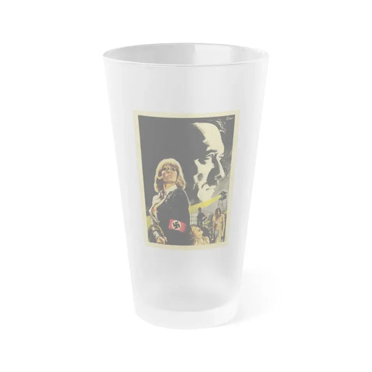 ILSA SHE-WOLF OF THE SS (FOREIGN) 2 1975 Movie Poster - Frosted Pint Glass 16oz 16oz Frosted - Go Mug Yourself