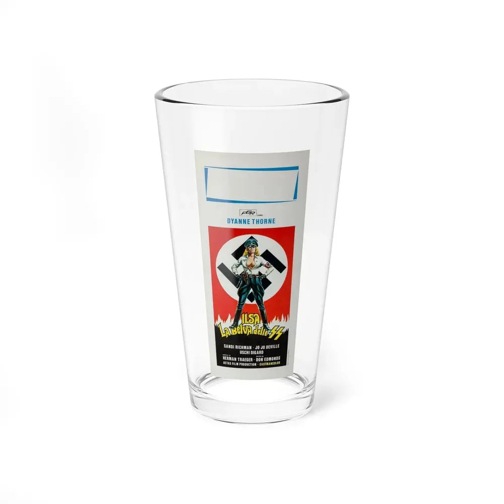 ILSA SHE-WOLF OF THE SS (ITALIAN) 1975 Movie Poster - Pint Glass 16oz 16oz - Go Mug Yourself