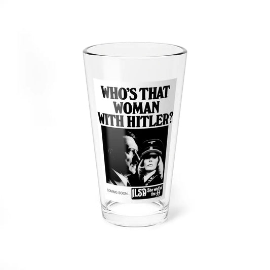 ILSA SHE-WOLF OF THE SS (TEASER) 1975 Movie Poster - Pint Glass 16oz-16oz-Go Mug Yourself