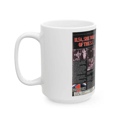 ILSA SHE WOLF OF THE SS (VHS COVER) - White Coffee Mug - Go Mug Yourself