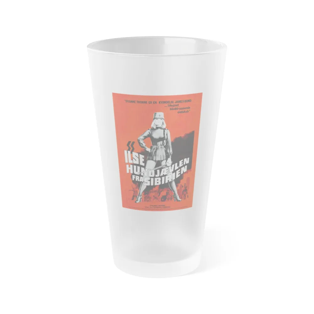 ILSA TIGRESS OF SYBERIA (DANISH) 1977 Movie Poster - Frosted Pint Glass 16oz-16oz-Frosted-Go Mug Yourself