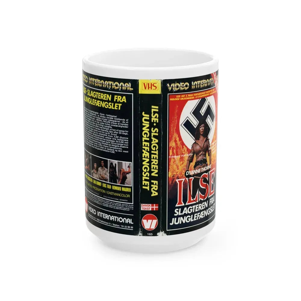 ILSA WICKED WARDEN DANISH (VHS COVER) - White Coffee Mug 15oz - Go Mug Yourself