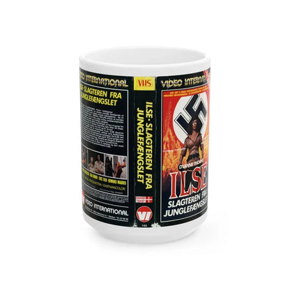 ILSA WICKED WARDEN DANISH (VHS COVER) - White Coffee Mug 15oz - Go Mug Yourself
