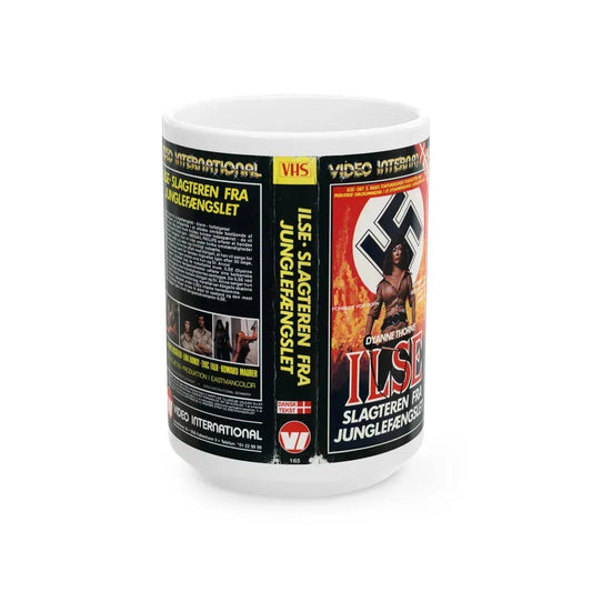 ILSA WICKED WARDEN DANISH (VHS COVER) - White Coffee Mug 15oz - Go Mug Yourself