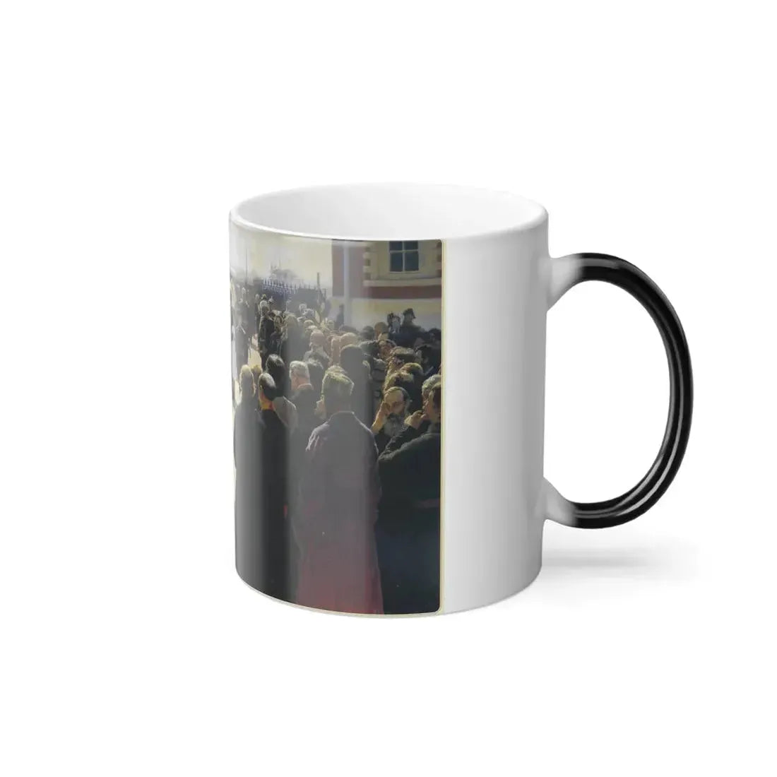 Ilya Repin (1844-1930) Aleksander III receiving rural district elders in the yard of Petrovsky Palace in-0 - Color Changing Mug 11oz - Go Mug Yourself
